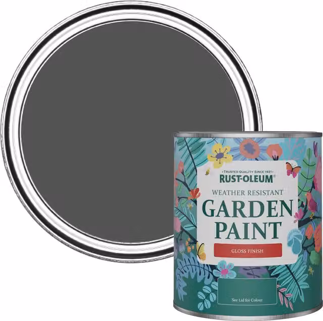 Rust-Oleum Garden Paint in Gloss Finish, Grey, 0.75 l