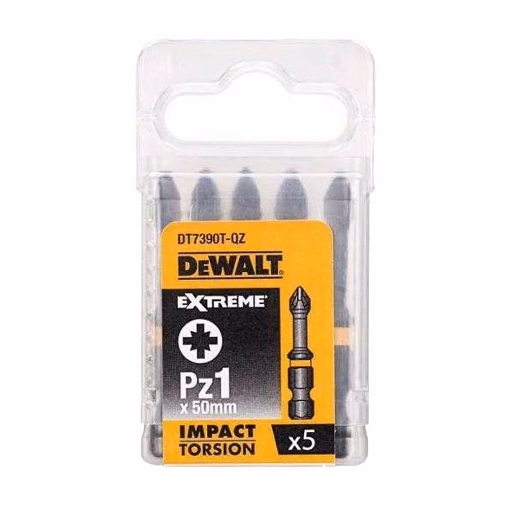 DeWalt Extreme Impact Screwdriver Bit, Black, Pack of 5 – 2