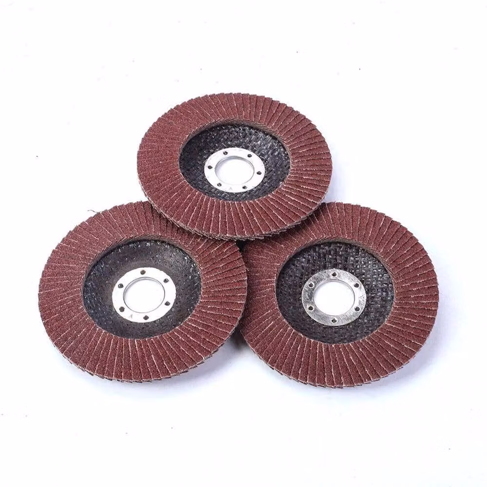 NESTLUNE 15-Piece Flap Grinding Sanding Disc Set, 115mm, Brown, 40/60/80 Grit