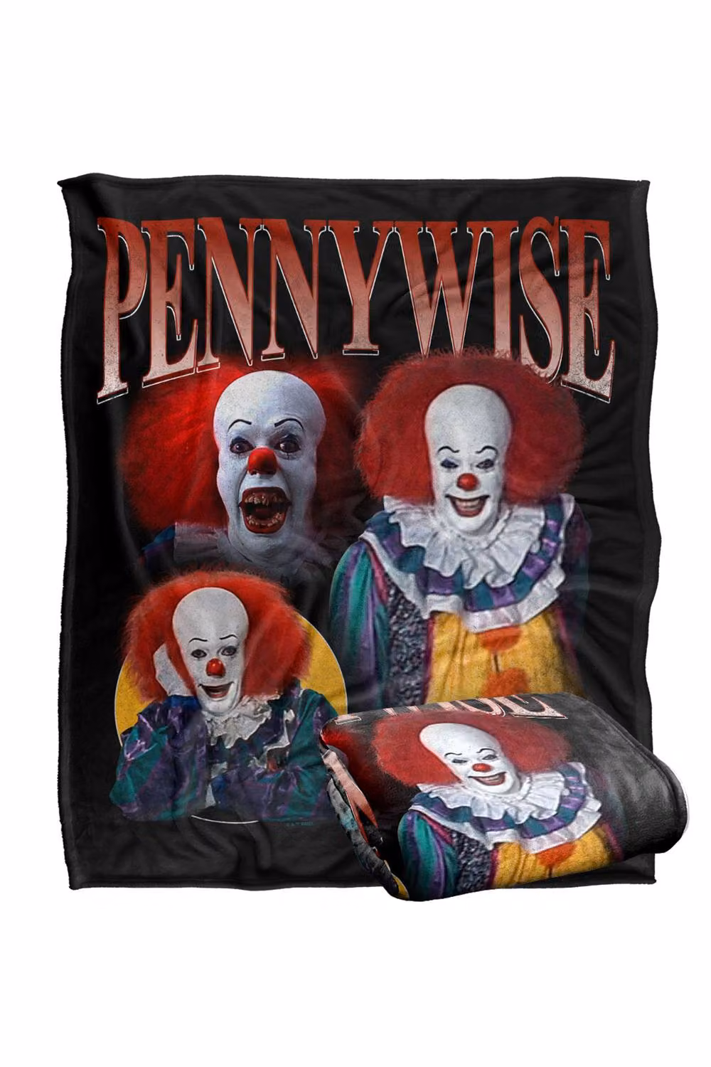 LOGOVISION It The Movie Pennywise Super Soft Fleece Throw Blanket, Multicolour – 7