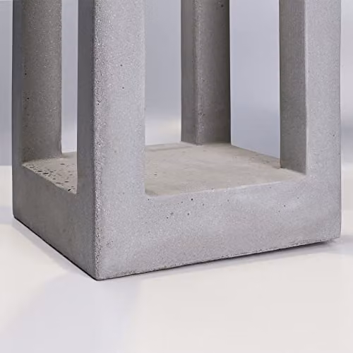 Netlighting Forlight Box 700mm Outdoor LED Bollard, Grey Concrete, IP65, 5.8W, 4000K, 115lm – 2