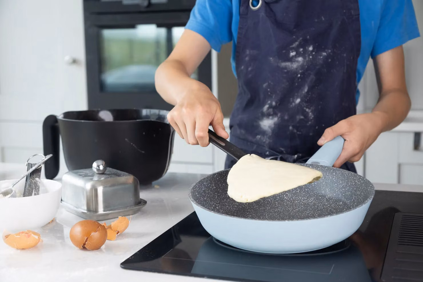 MasterClass Cast Aluminium Non-Stick Frying Pan, Purple, 28cm – 5