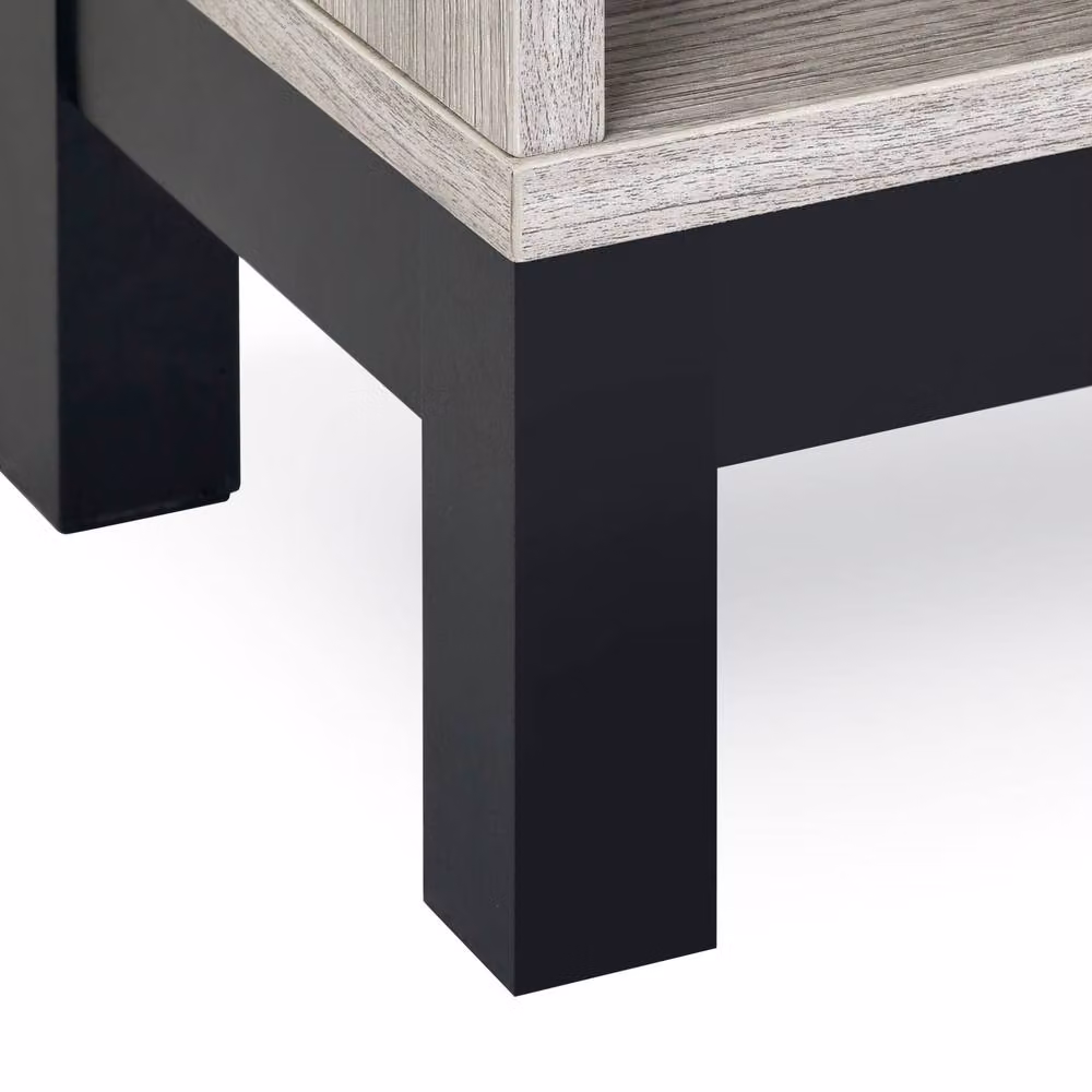 Cheshire Premium Kora 1 Drawer Grey Oak Bedside Unit – 4