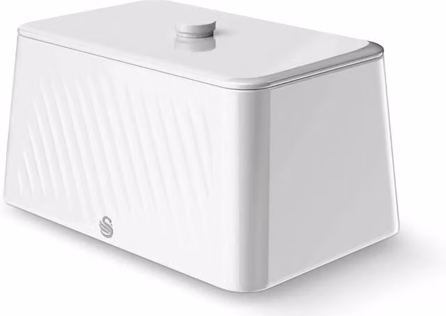 Swan Windsor Bread Bin in White