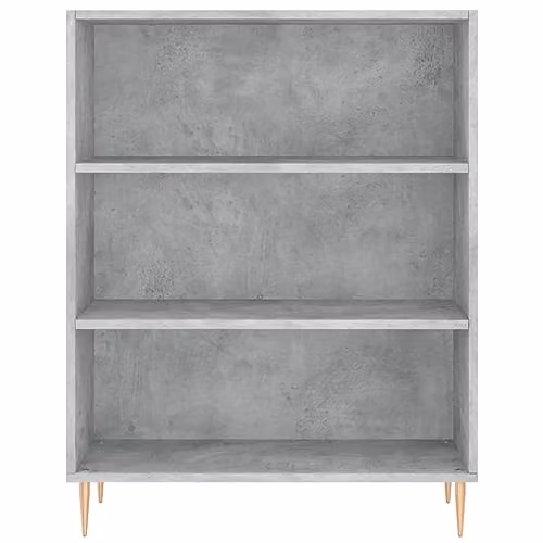 vidaXL Modern Highboard in Grey with Internal Shelves, W/D/H: 69.5 x 32.5 x 180 cm – 1