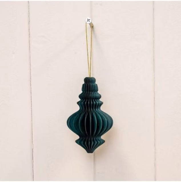 KDMD Set of 3 Green Paper Chandelier Bauble Pendants