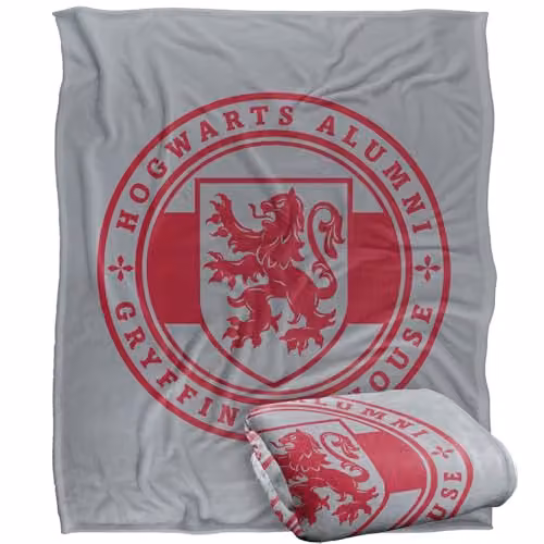 Warner Bros. Harry Potter Gryffindor House Badge Super Soft Fleece Throw Blanket, Multicolour, W: 152.4 cm x D: 127.0 cm – 1
