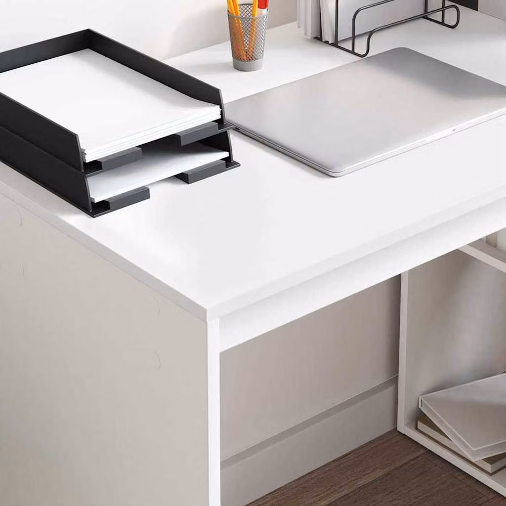 Berkfield Home Modern White Writing Desk in Engineered Wood – 3