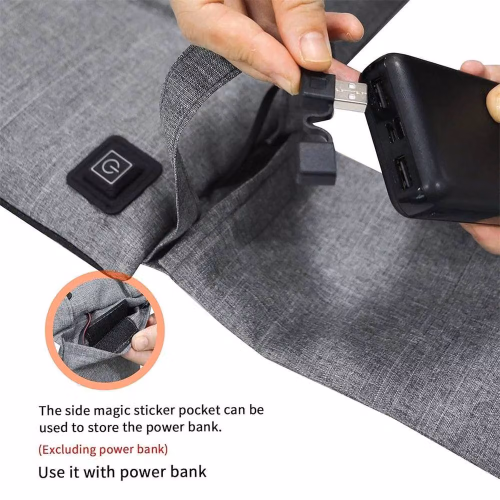 SPETLEK USB Rechargeable Heated Seat Cushion in Grey, W: 120 cm – 5