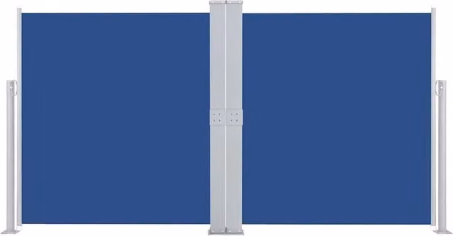 Berkfield Home Retractable Side Awning in Blue, W/D/H: 600 x 160 x 160 cm