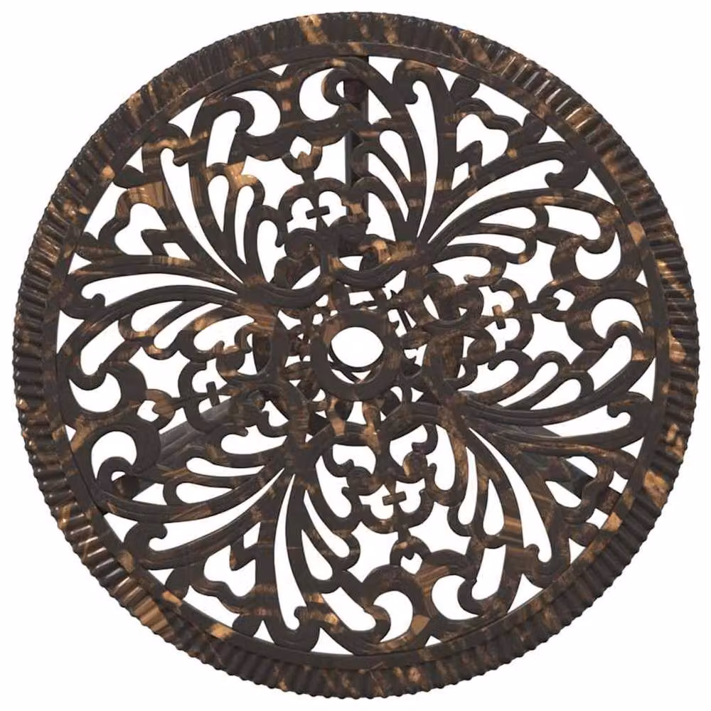 Berkfield Home Traditional Bronze Cast Aluminium Small Outdoor Dining Set – 3