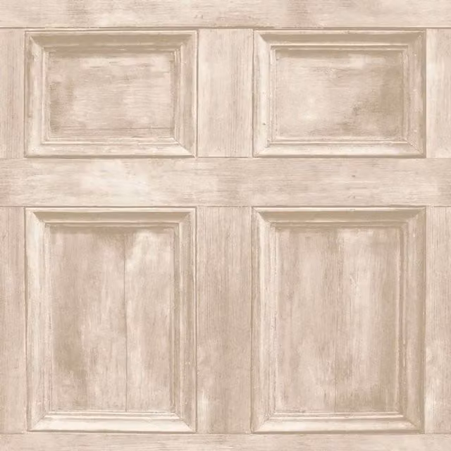 Fine Décor Geometric Wood Panel Wallpaper in Beige