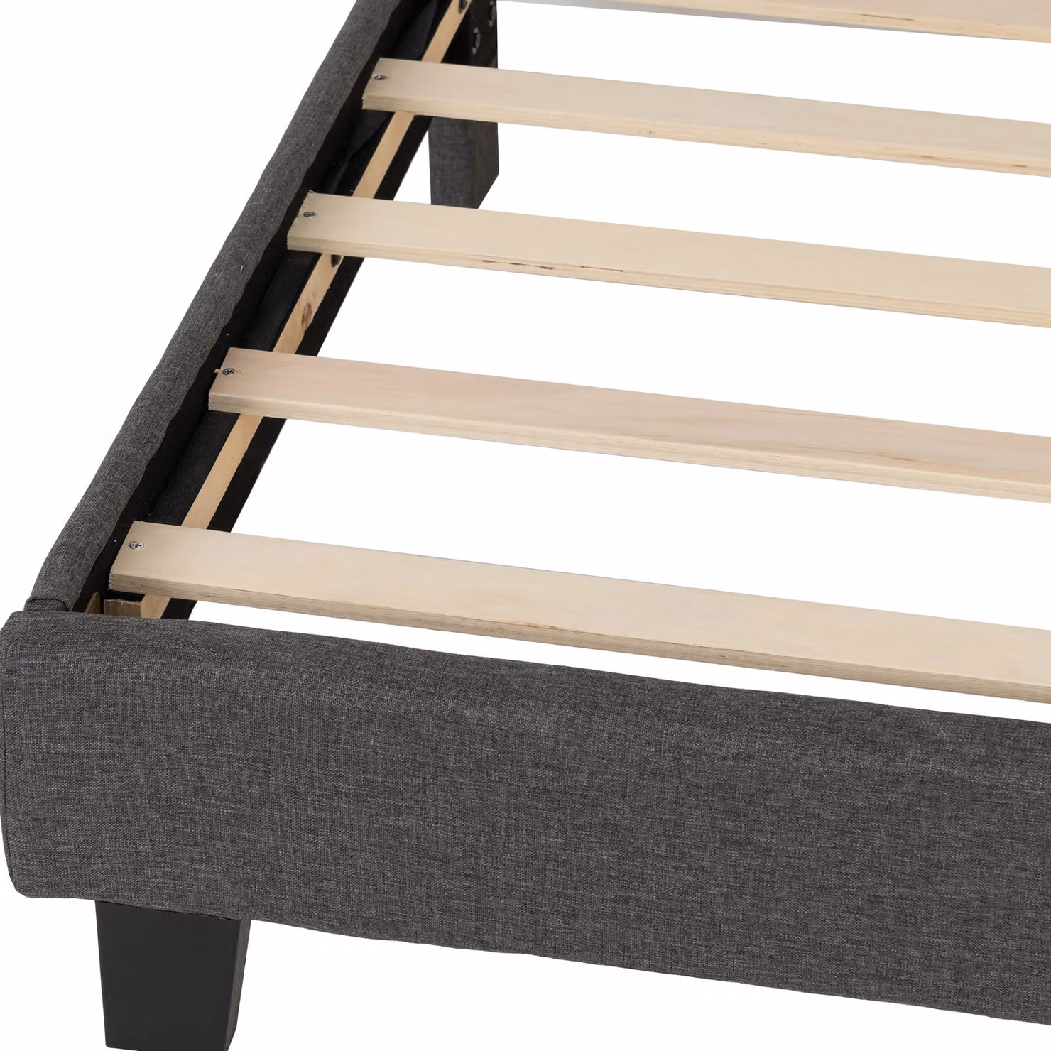 Seconique Arran Upholstered Double Bed in Grey, W/D/H: 140 x 200 cm – 6