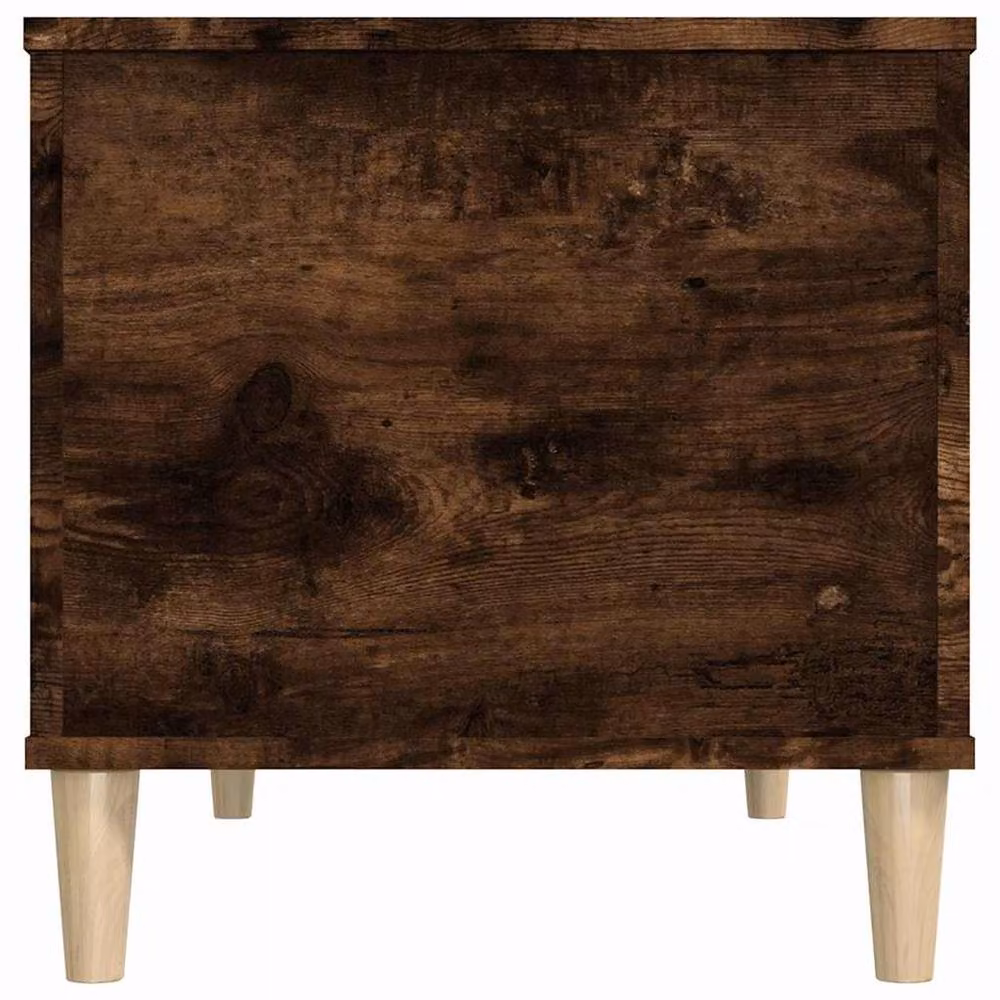 Berkfield Home Smoked Oak Coffee Table in Brown, W/D/H: 90 x 44.5 x 45 cm – 5