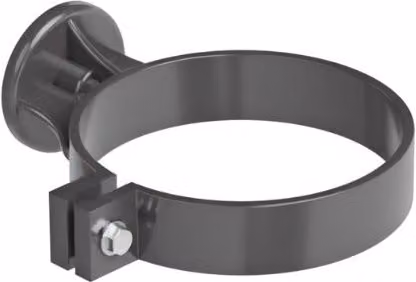 Galeco Industrial Downpipe Clip with Screw, 100mm, Grey