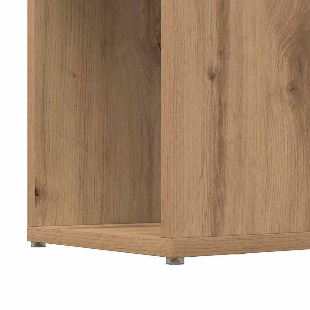 Berkfield Home Artisan Oak TV Stand in Brown, W/D/H: 80 x 24 x 155 cm – 2
