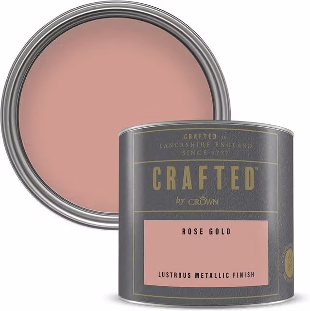 Crown Paints Metallic Gold Paint Tester 125ml