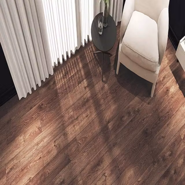 AGT EfftPre Wood Effect Click Laminate Flooring in Olive Green