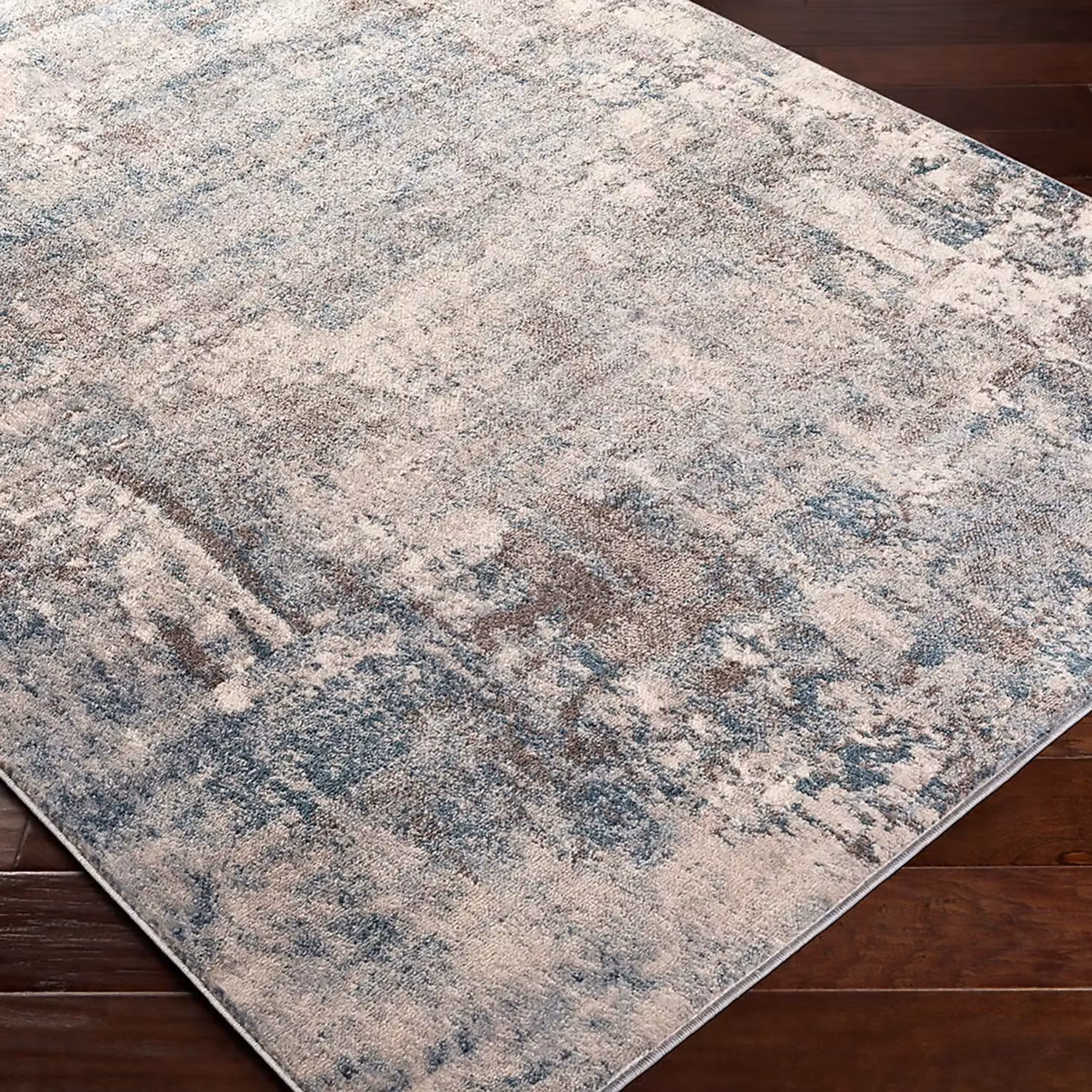 Livabliss Ankara Abstract Blue and Beige Modern Marble Rug, W/D/H: 120 x 170 cm – 4
