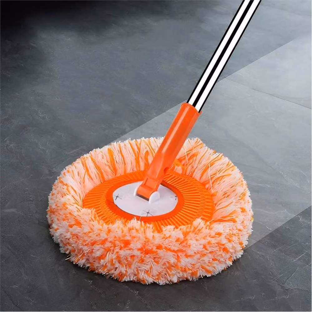 Nordara 360 Degree Rotating Retractable Floor and Wall Dust Mop with Microfibre Head in Orange – 5