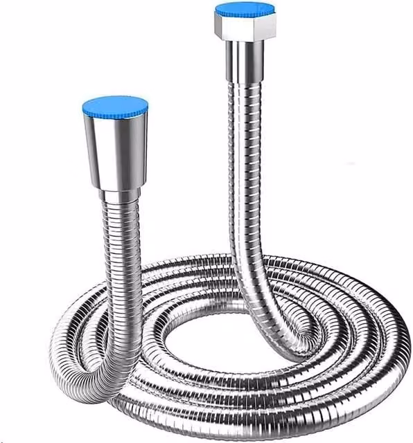 PAWNORA Silver Stainless Steel Shower Hose, 1 m – 1