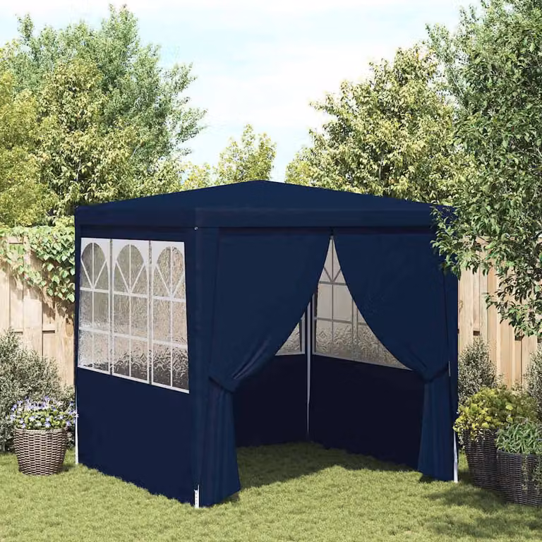 Berkfield Home Professional Party Tent with Side Walls, Blue, 2.5 x 2.5 m