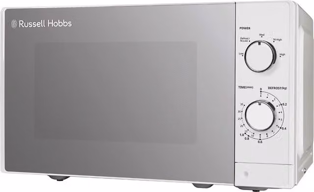 Russell Hobbs RHM2027 Manual Solo Microwave, 20 Litres, 800W, White – 1