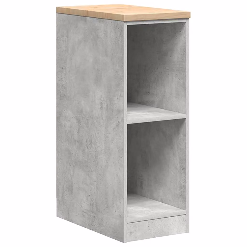 Berkfield Home Garage Storage Cabinet in Concrete Grey, Solid Pine Wood, W/D/H: 30 x 51 x 85 cm – 2