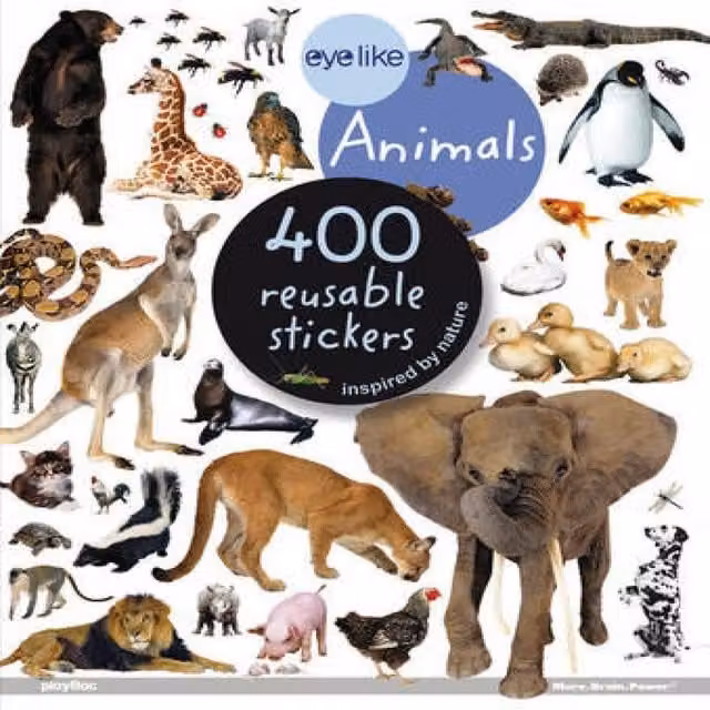 Eyelike Stickers: Animals Paperback Book by Workman Publishing, Multicolour