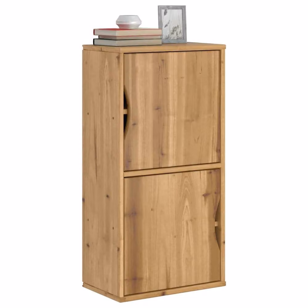 Berkfield Home ODDA Side Cabinet in Brown Solid Pine Wood, W/D/H: 40 x 24 x 79 cm – 2