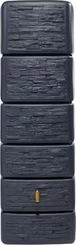 Graf Plastic Rain Water Container, Grey, W/D/H: 58 x 37 x 182 cm – 1