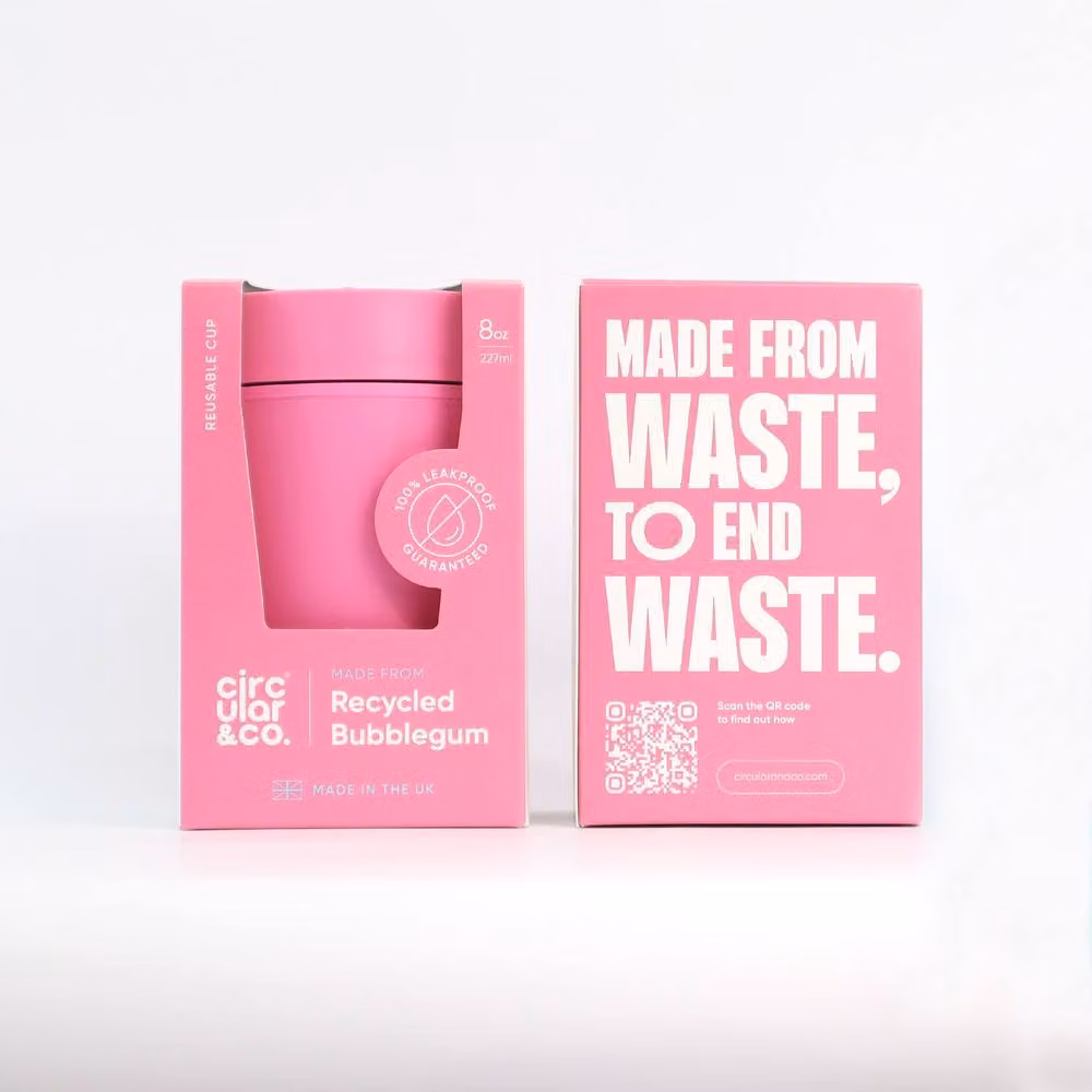 Circular & Co Reusable Coffee Cup in Bright Pink, 355 ml – 2