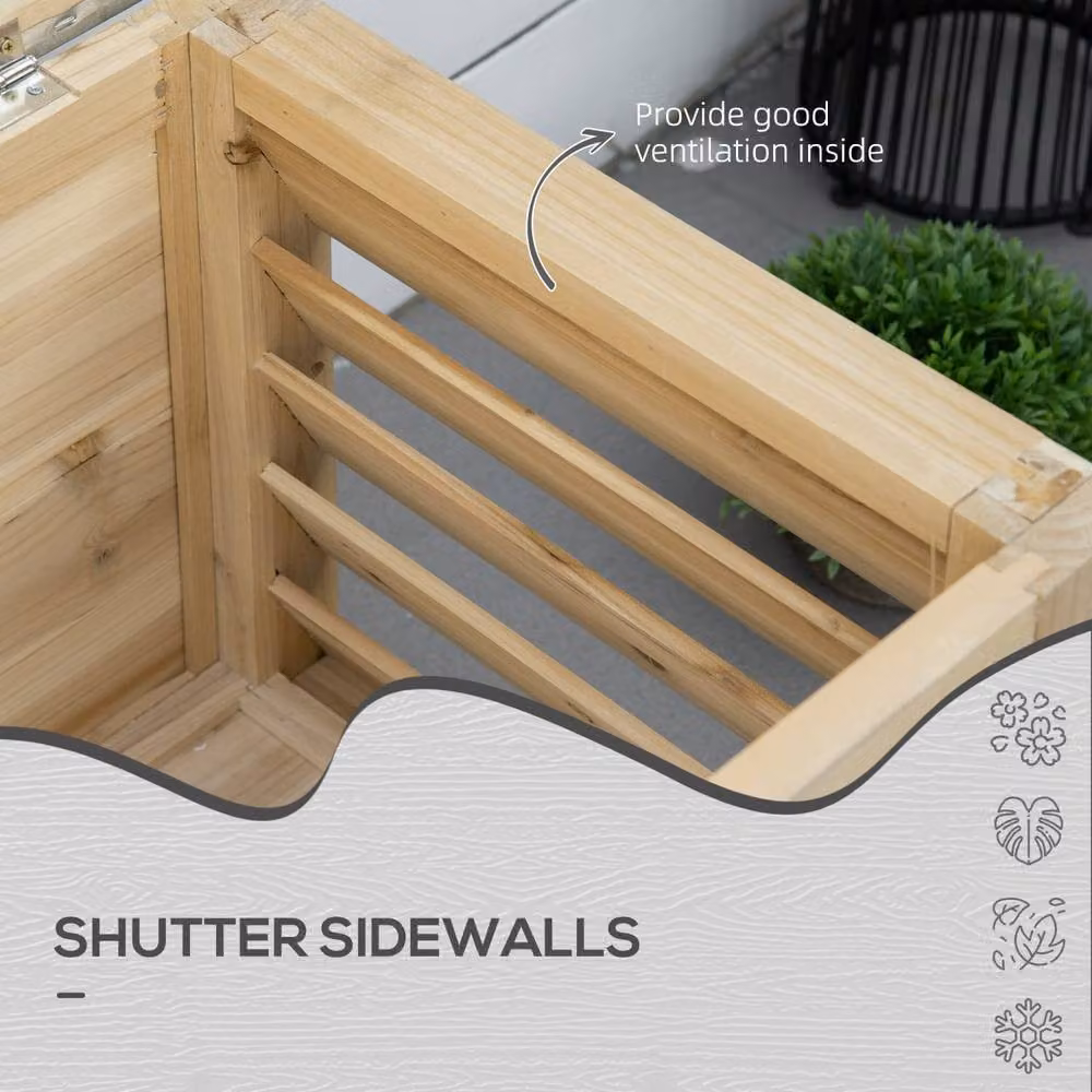 Wyld Haus Keno Fava 155L Outdoor Storage Box in Sand with Panelled Wood and Galvanised Metal – 5