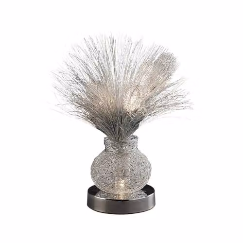 Netlighting DH Lenore 4 Light Table Lamp in Polished Chrome and Glass