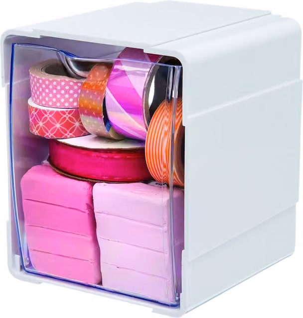 Deflecto Single Tilt Storage Unit in White