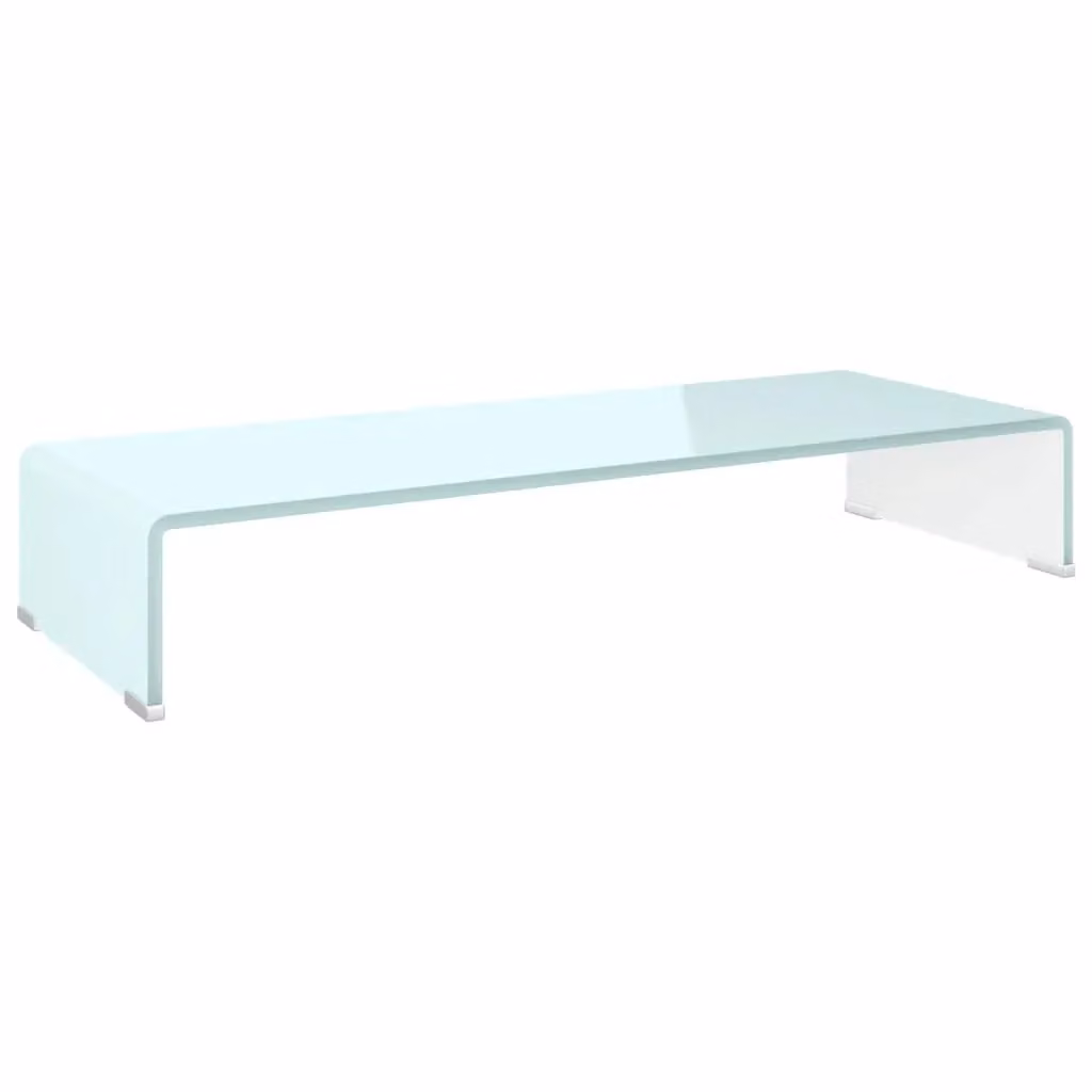 Berkfield Home Green Glass TV Stand and Monitor Riser W/D/H: 80 x 30 x 13 cm – 2