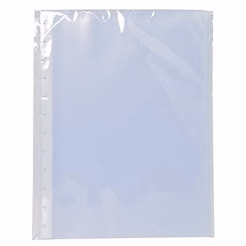 Exacompta 10 Pack A4 Transparent Anti-Transfer Plastic Pockets