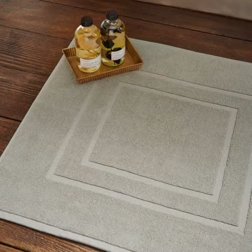 Christy Brixton Rectangular Cotton Bath Mat in Grey or Beige, 60 x 60 cm – 2