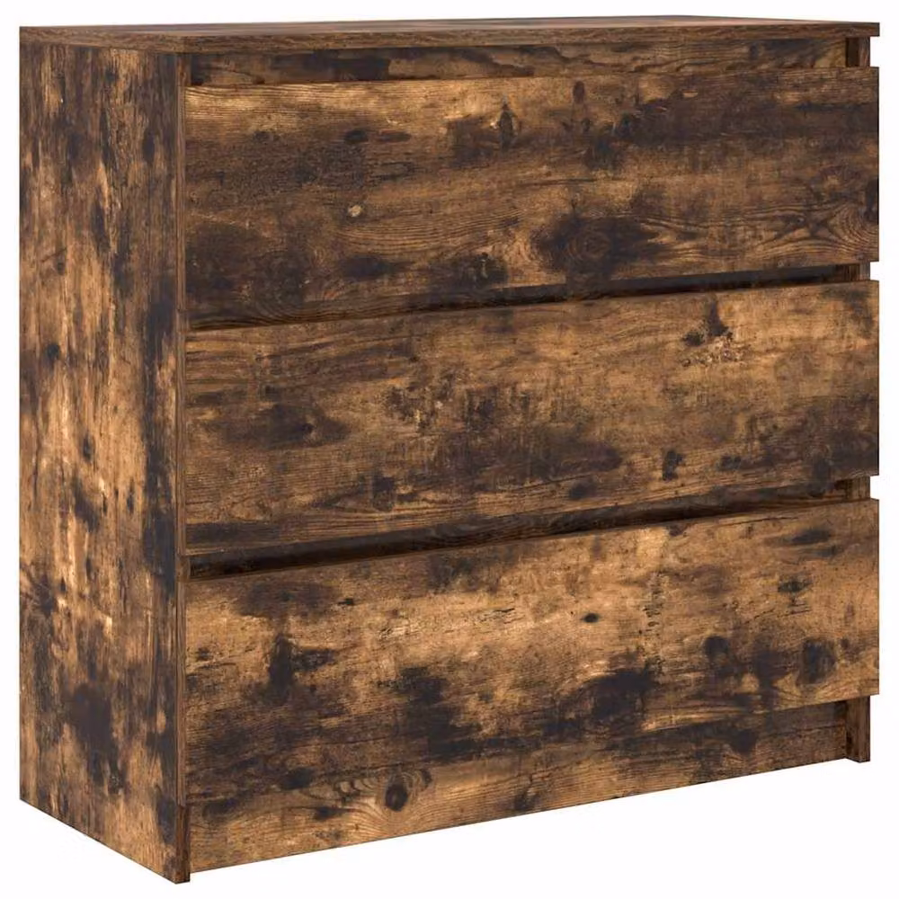 Berkfield Home Smoked Oak Sideboard in Brown, W/D/H: 80 x 35 x 76 cm – 2