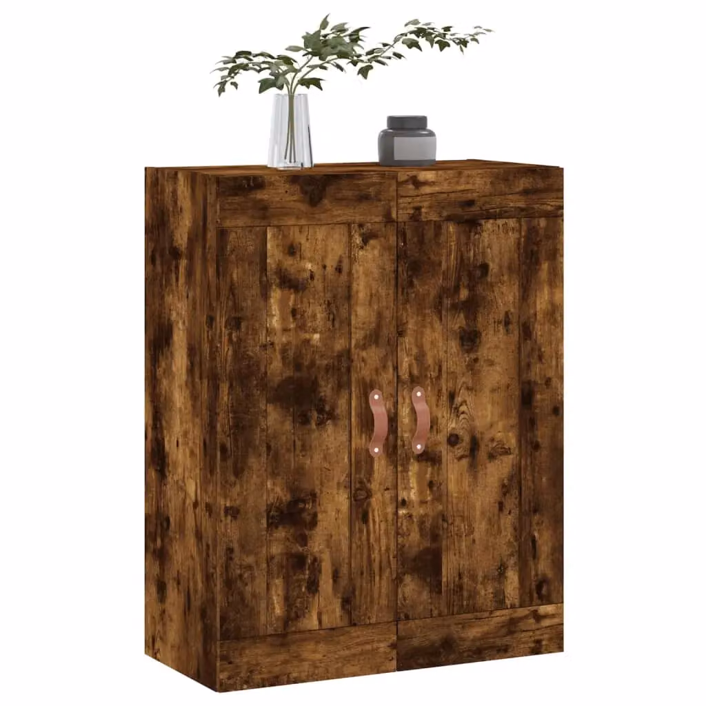 Berkfield Home Wall Mounted Smoked Oak Cabinet in Brown, W/D/H: 69.5 x 34 x 90 cm – 4