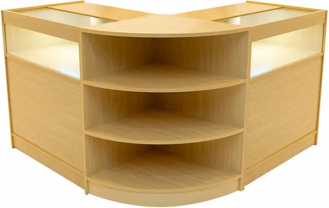 Monstershop Theseus LED Shop Counter Set LM60 and 2 x B900 in Maple Beige