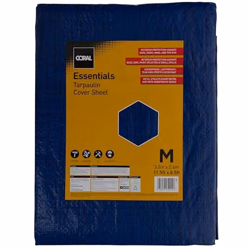 Coral Essentials Waterproof Blue Tarpaulin with Metal Eyelets – 2