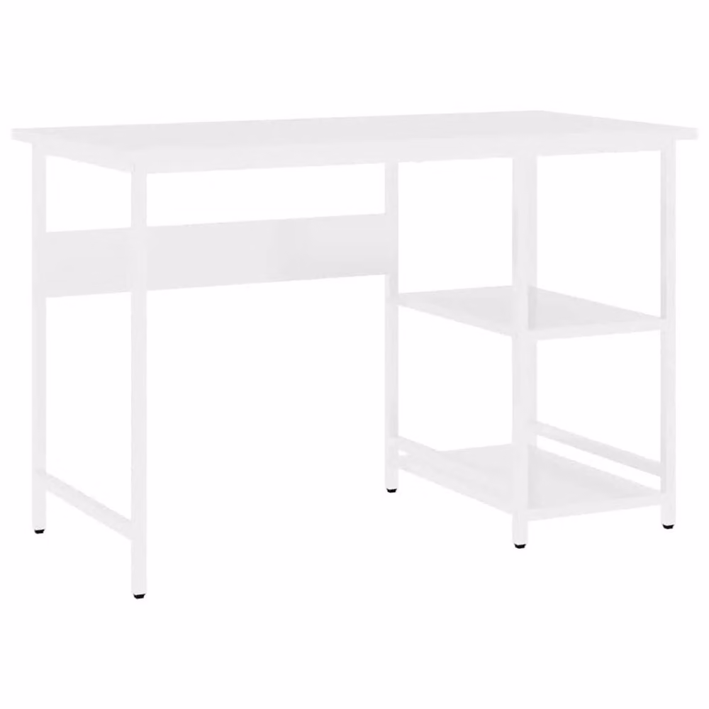 Berkfield Home Modern Computer Desk in White, W/D/H: 105 x 55 x 72 cm – 2