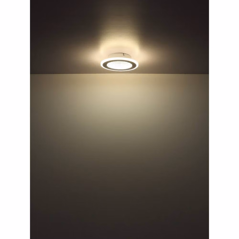 Netlighting Lamela Square Semi Flush Ceiling Light in White Matt with LED 4000K, W/D/H: 40 x 40 x 12 cm – 3