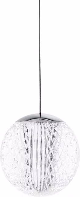 Ideal Lux Diamond Globe Pendant Ceiling Light in Yellow and Chrome