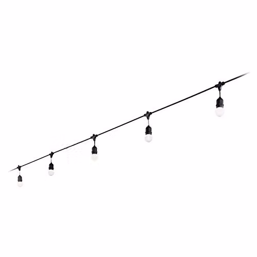 Netlighting Fiesta 5 Light Black Suspended Bar Pendant Light with IP44 Rating