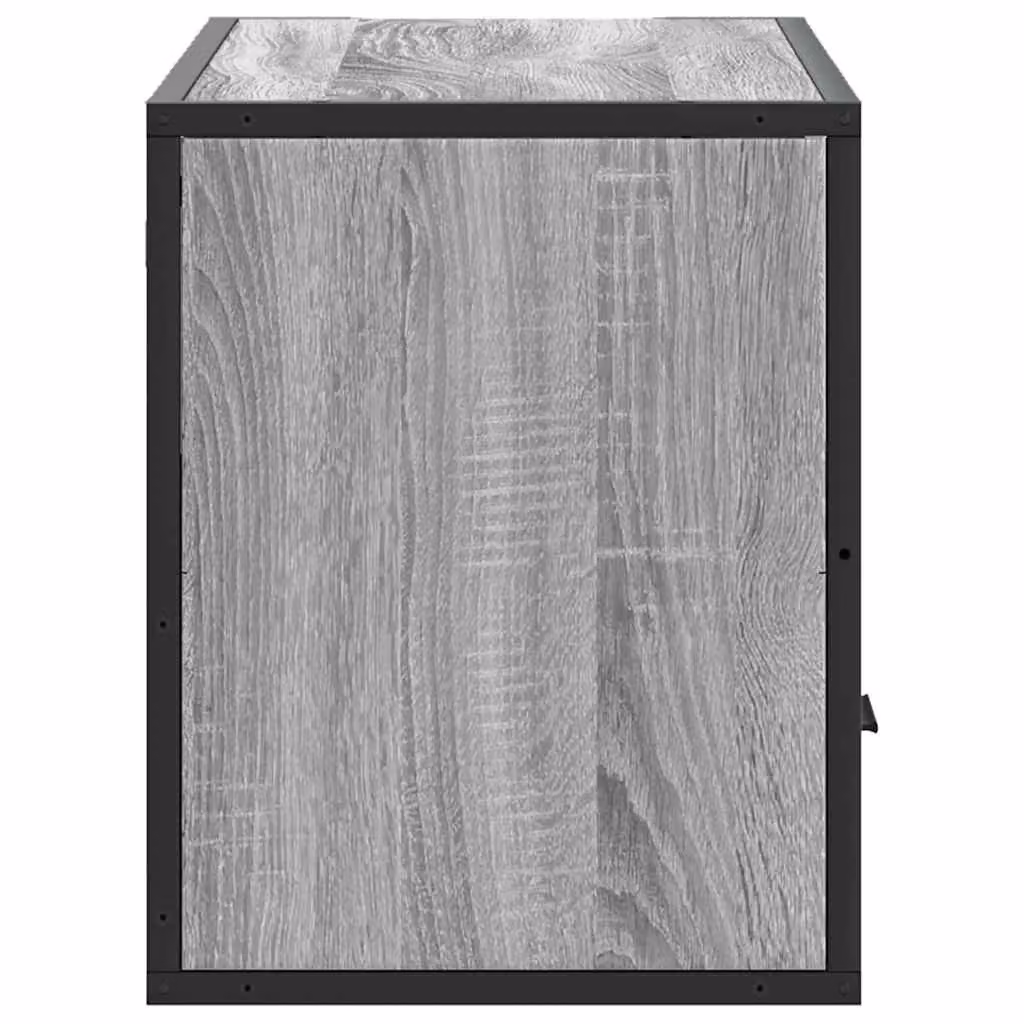 Berkfield Home Industrial TV Cabinet in Grey Sonoma, W/D/H: 80 x 31 x 39.5 cm – 4