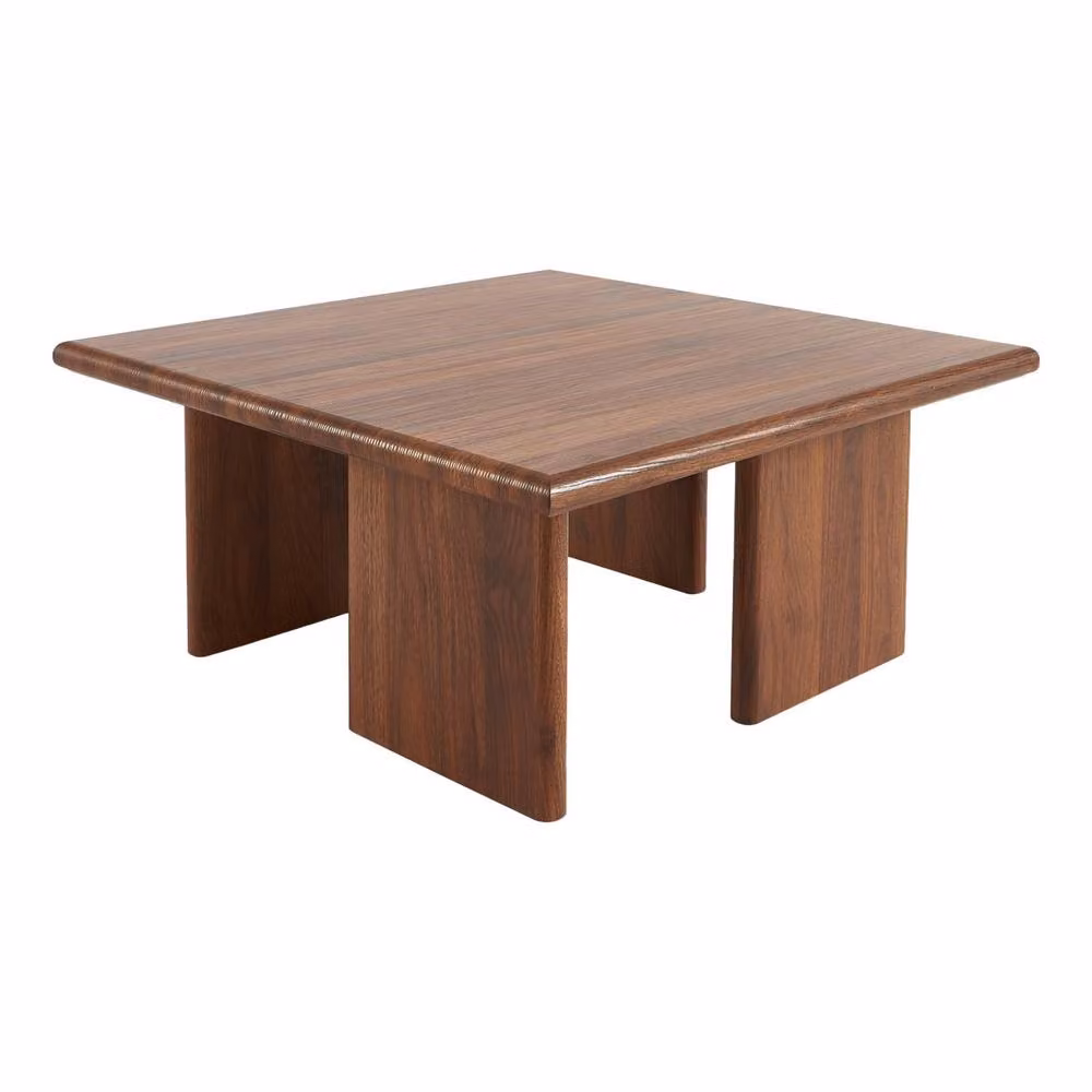 sweeek Modern Square Coffee Table in Dark Brown – 2