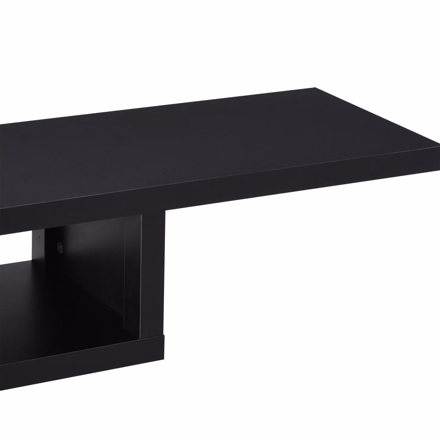 HOMCOM Black Wall Mounted Media Console and Floating TV Stand Entertainment Unit – 8