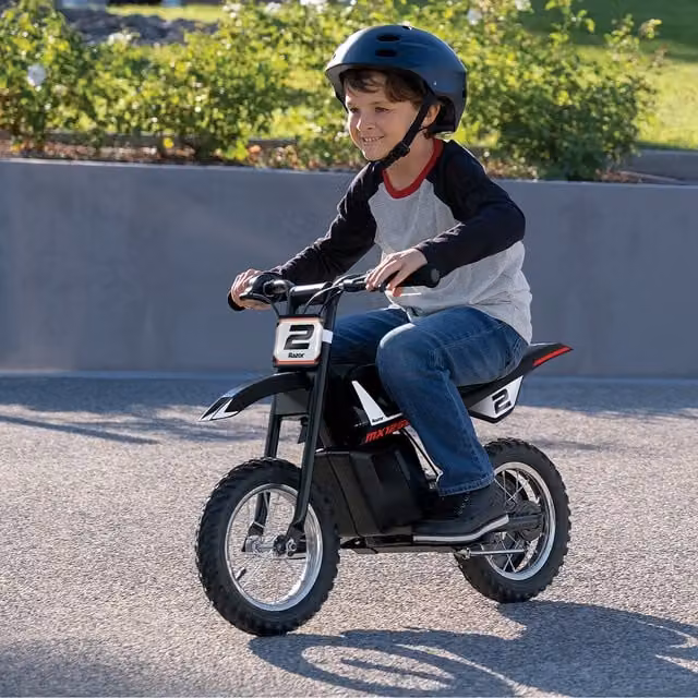 Razor MX125 Dirt Rocket Kids Electric Motorbike in Black